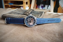 relic, blue, unique straps, custom straps, designer straps, luxury watches, branded watches, leather straps, watches, beautiful, natural, leather, manual, strap, leather straps, broscolors