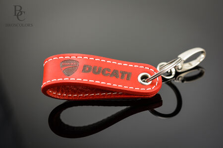 Ключодържател Дукати / Ducati от Естествена кожа