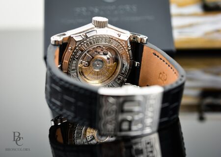 Roger Dubuis Black Aligator Leather watch strap